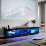 ELEGANT Black TV Unit Gloss 180cm TV