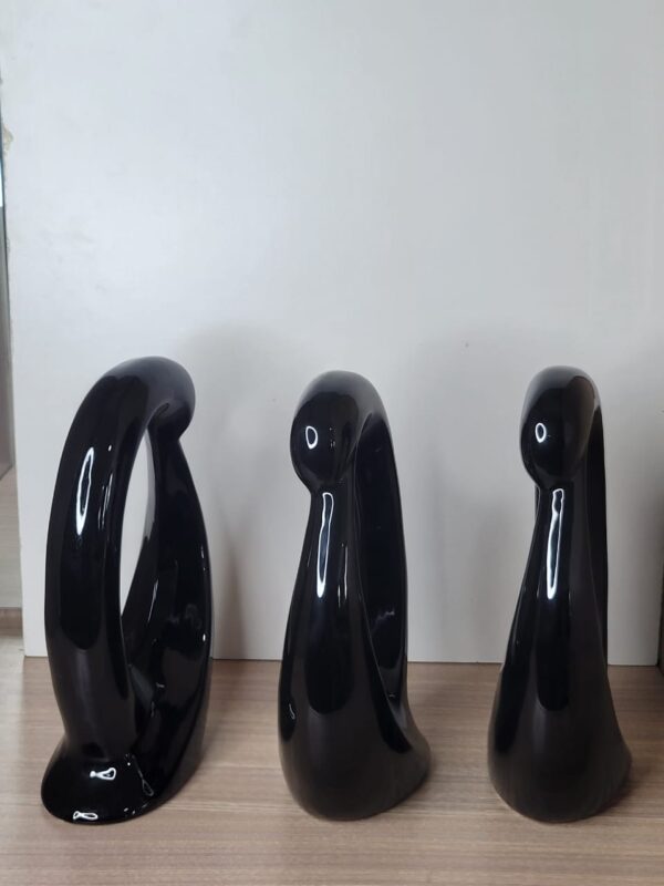 Vintage Black Sculpture of Eternal Elegance