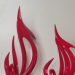 Big Red Phoenix sculpture