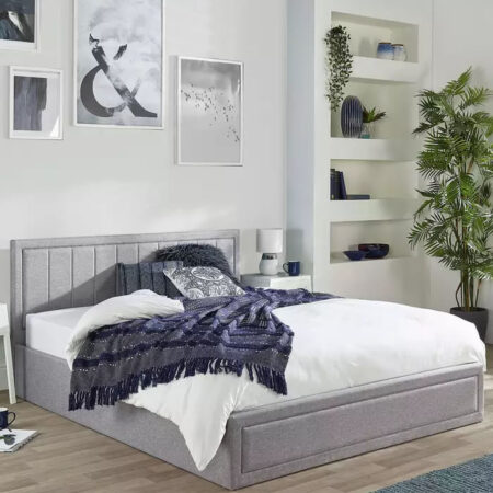 Aspire Cotswold Double End Lift Ottoman Bed - Grey - Image 2